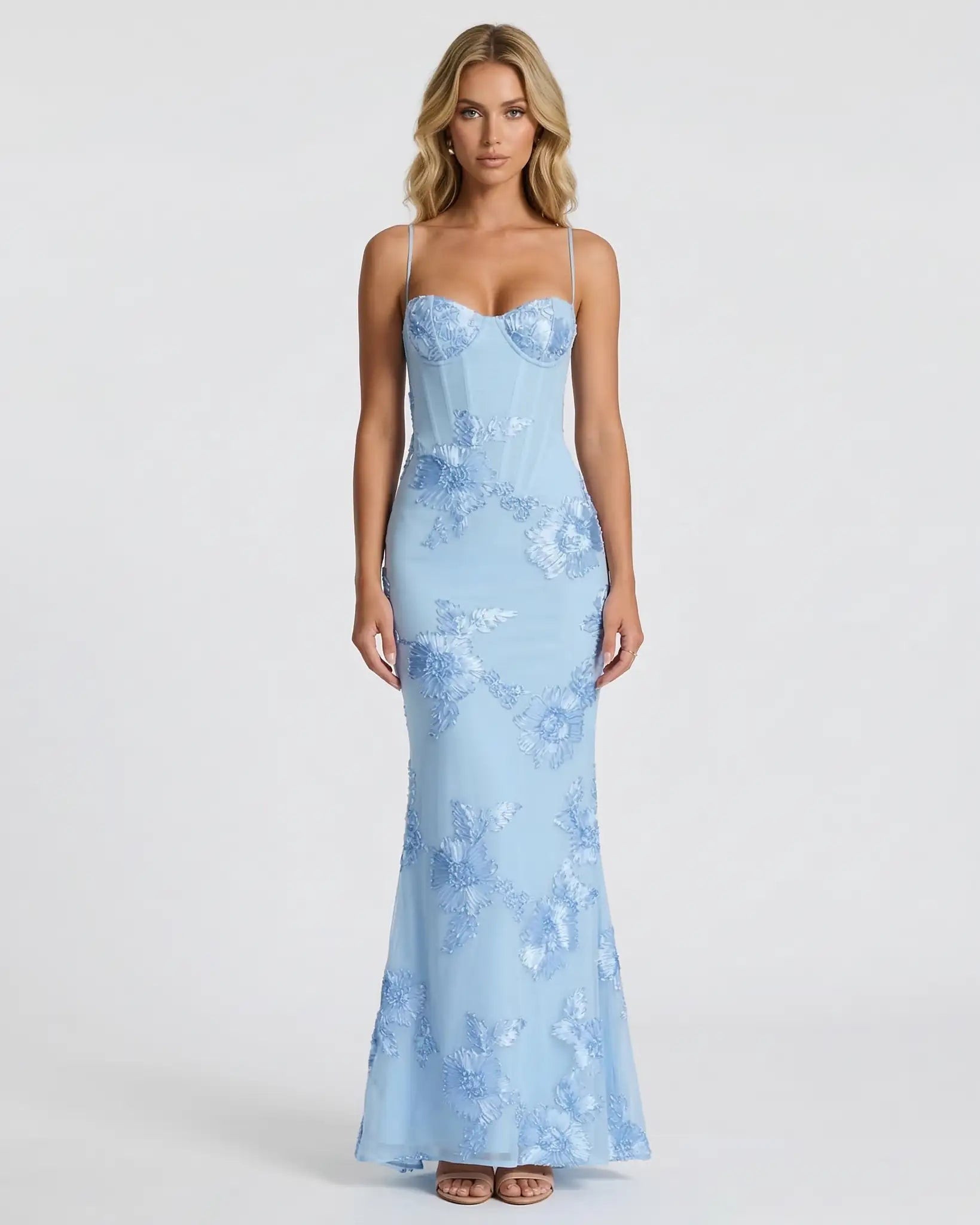 Skylar | Corset Lace-Up Maxi Dress
