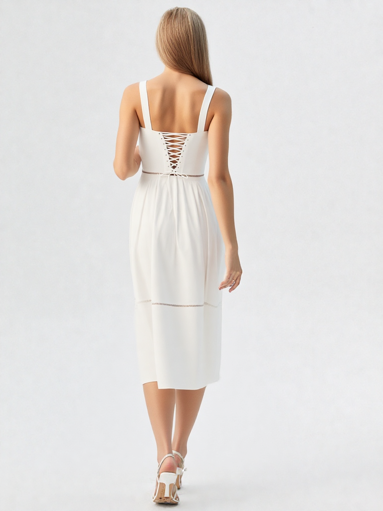 Aurora Corset Midi Dress