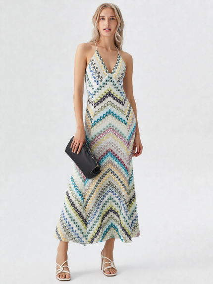 Serena Striped Knit Maxi Dress