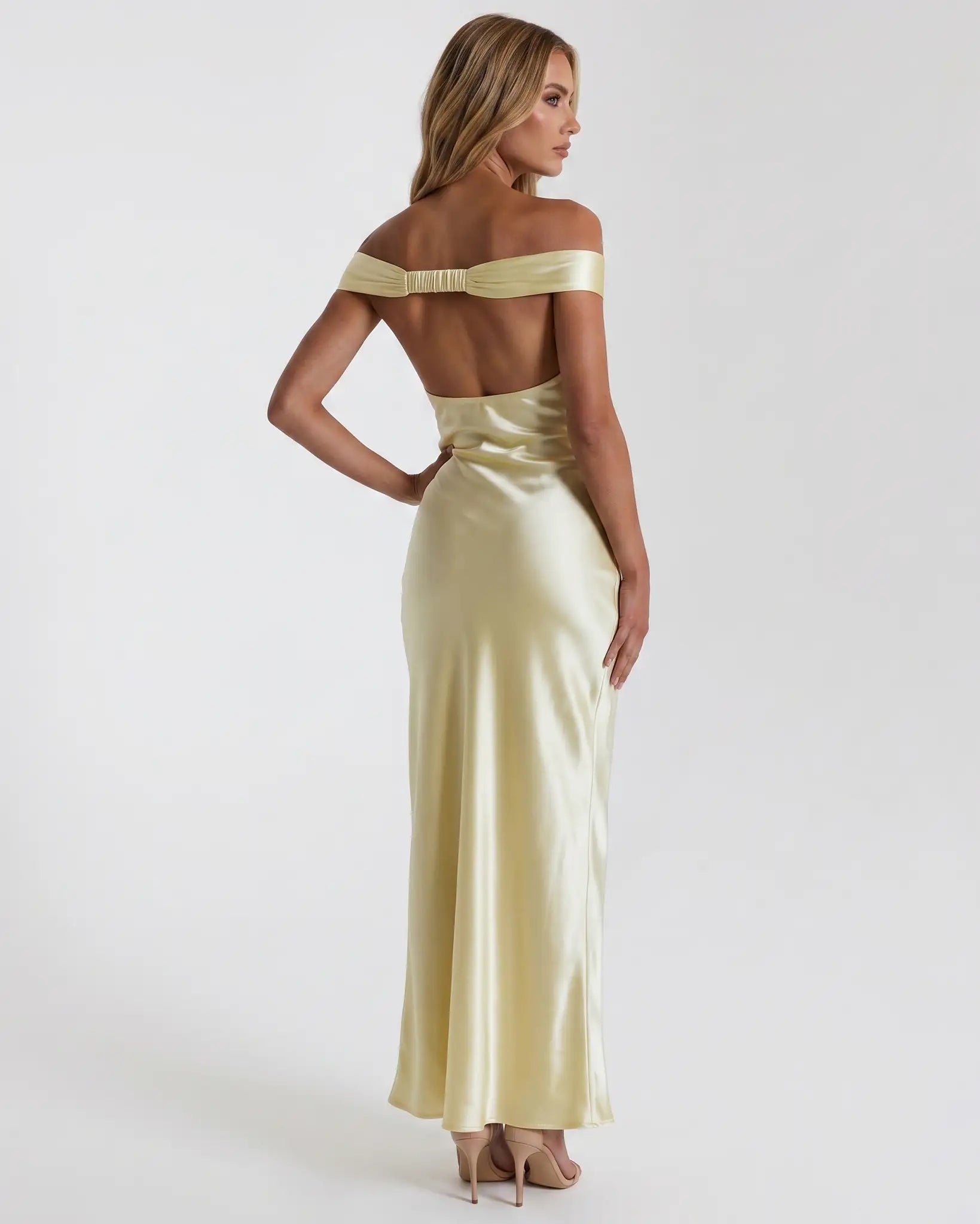 AURELIA OFF-SHOULDER GOWN  Millie Blue