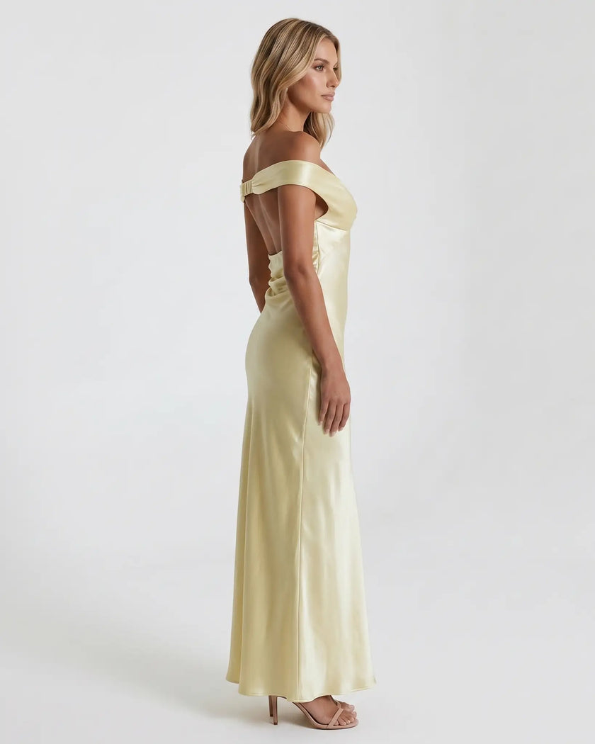 AURELIA OFF-SHOULDER GOWN  Millie Blue