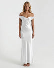 AURELIA OFF-SHOULDER GOWN White / S Millie Blue