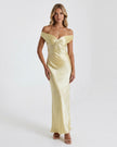 AURELIA OFF-SHOULDER GOWN Yellow / S Millie Blue