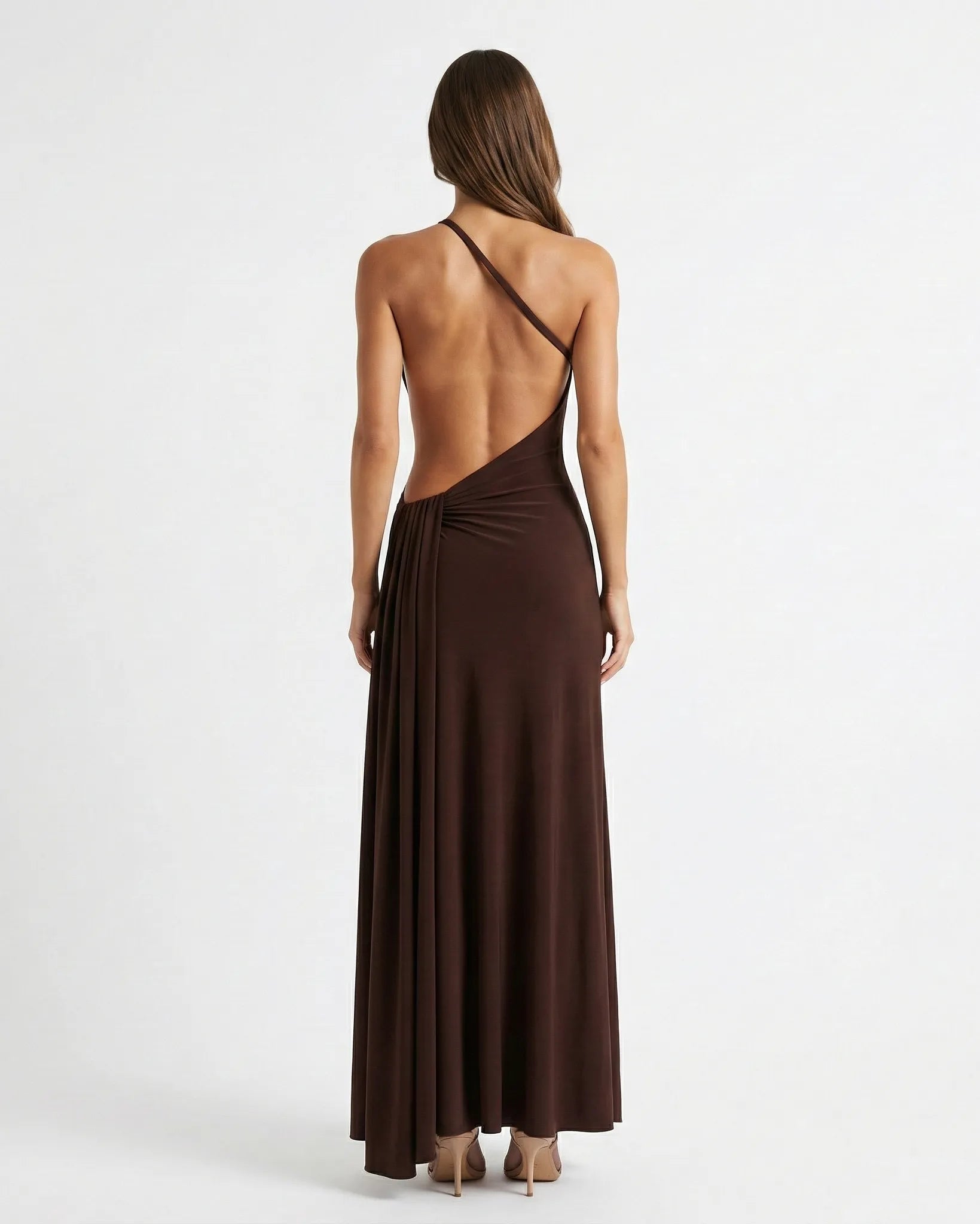 Althea One-Shoulder Maxi Dress Millie Blue