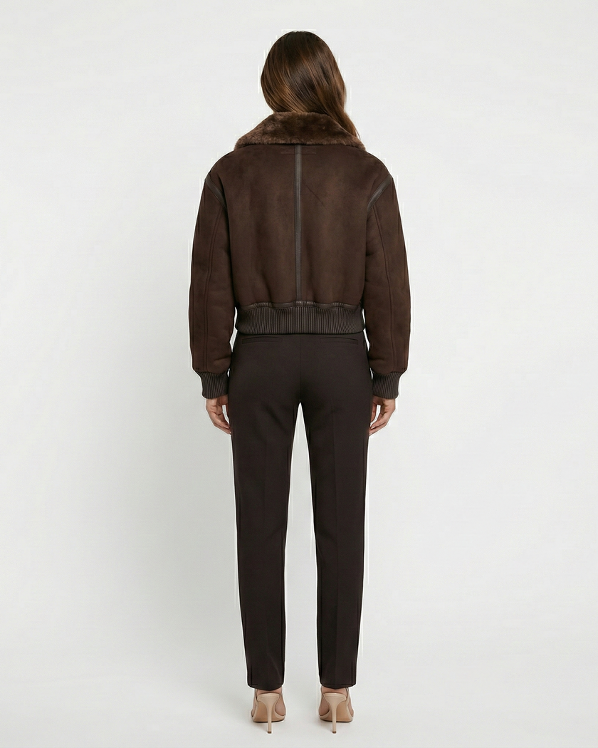 Brooklyn Fur Jacket Millie Blue