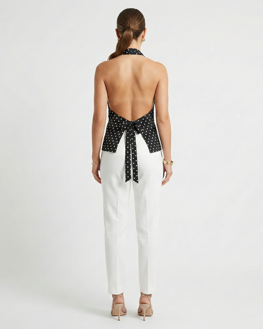 Colette Polka Dot Top Millie Blue