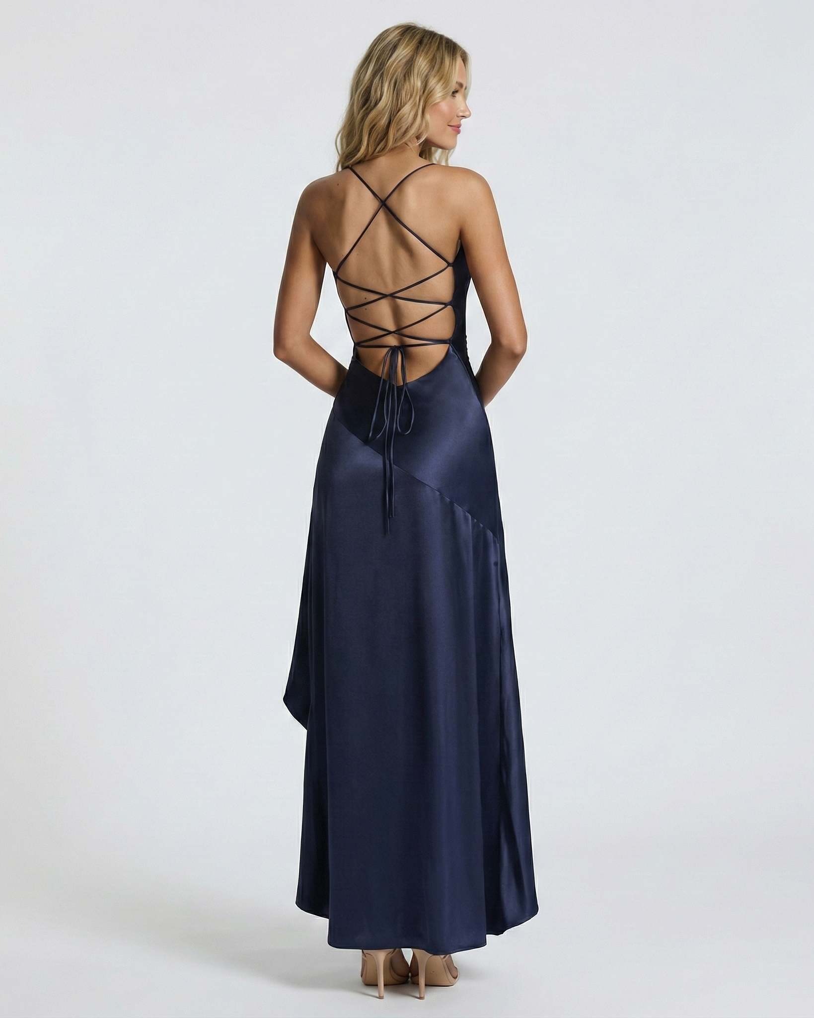 Elara Off Shoulder Maxi Dress Millie Blue