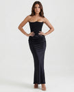 Eva Sleeveless Maxi Dress Black Millie Blue