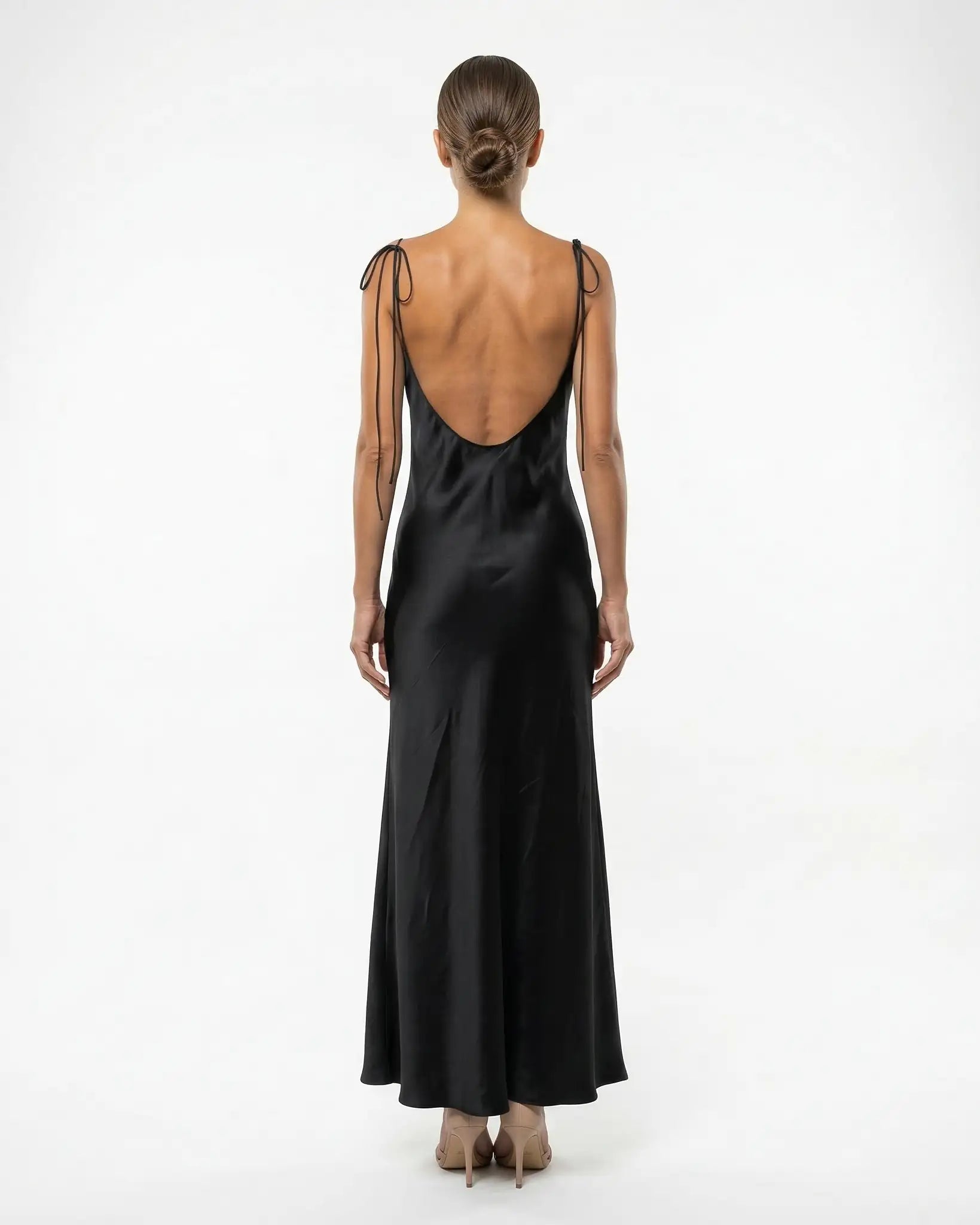 GIA SATIN SLIP DRESS Millie Blue