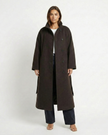 London Long Collar Coat Millie Blue