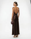GIA SATIN SLIP DRESS Millie Blue