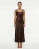 GIA SATIN SLIP DRESS Brown Millie Blue