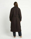 London Long Collar Coat Millie Blue
