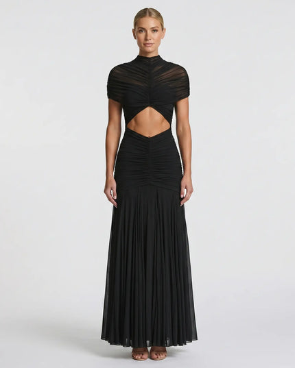 MAYA MAXI DRESS Black / S Millie Blue