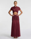 MAYA MAXI DRESS Burgundy Millie Blue