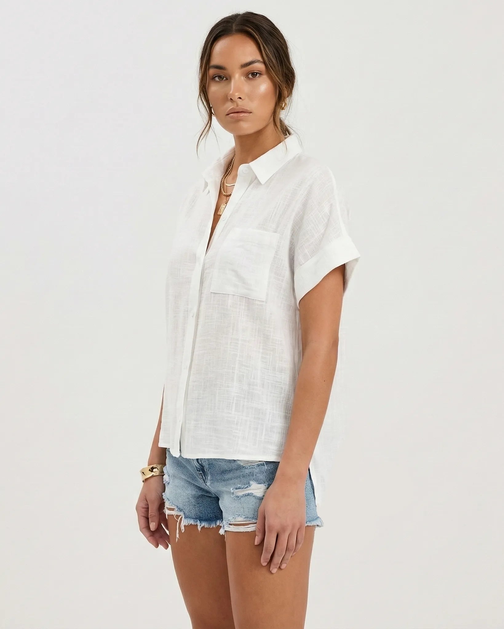 Marin Linen Shirt Millie Blue