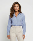 Mariner Striped Blouse Blue Millie Blue