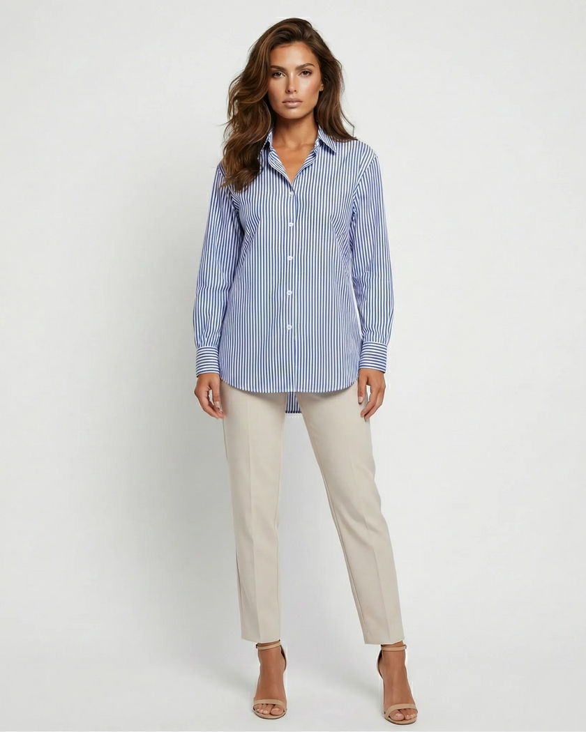 Mariner Striped Blouse Millie Blue