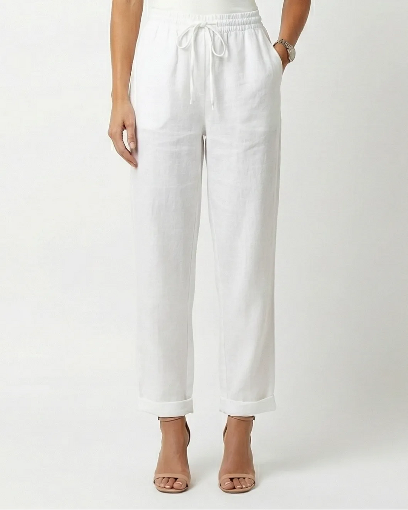 Noelle Linen Pants Millie Blue