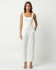 Noelle Linen Pants White Millie Blue