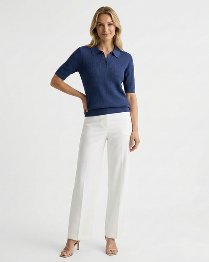 Reese Viscose Top Blue Millie Blue