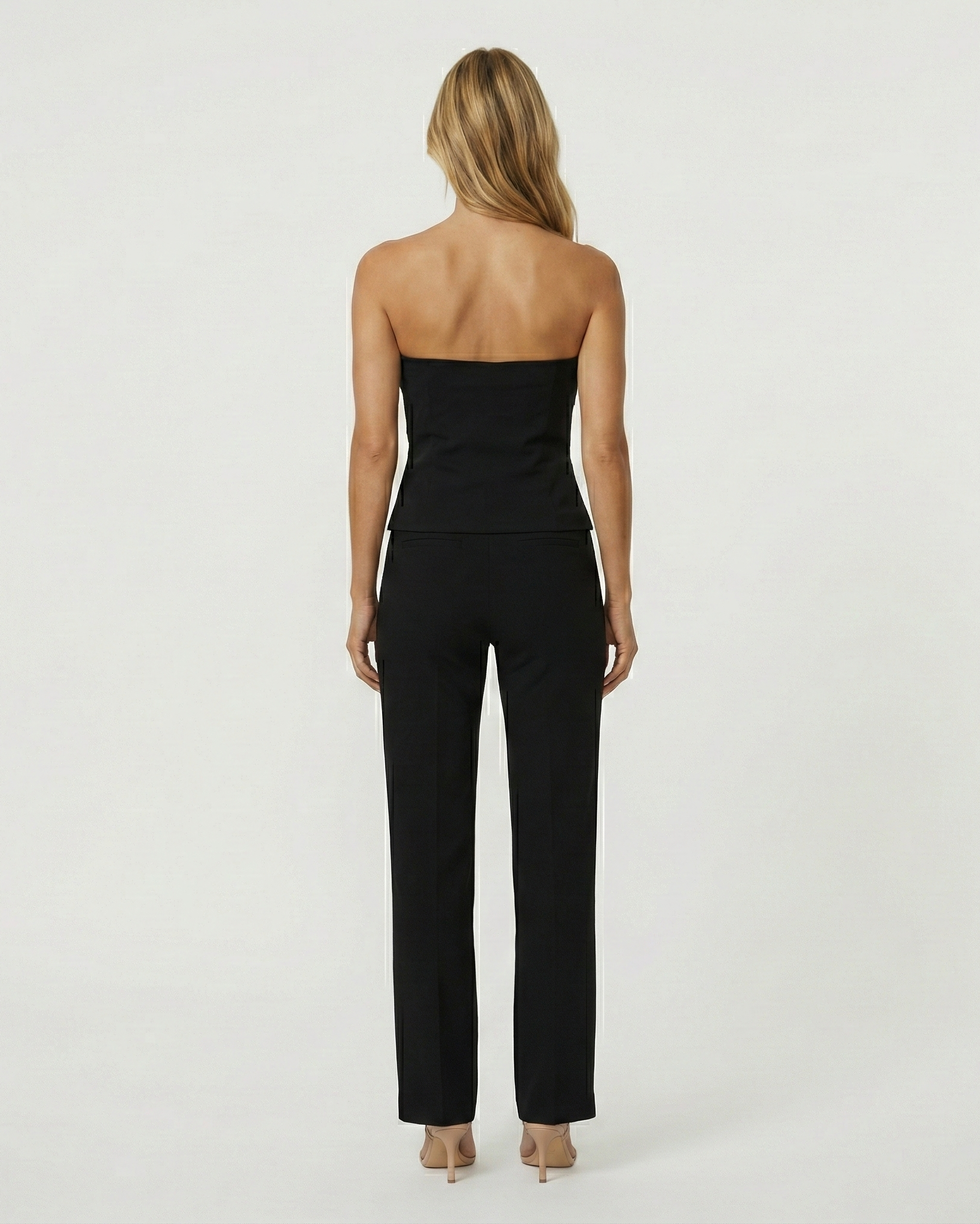 Rhea Strapless Top Millie Blue