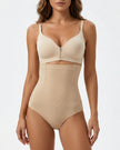 Seamless High-Waisted Support Thong Beige Millie Blue