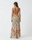 Serena Striped Knit Maxi Dress Millie Blue