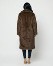Sienna Long Faux Fur Coat Millie Blue
