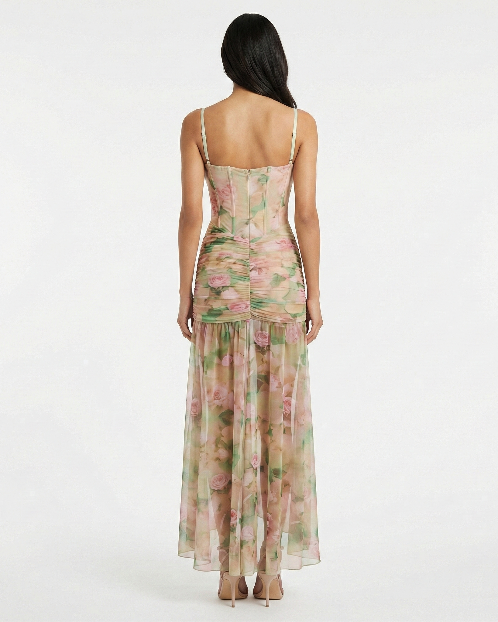 Solene Floral Maxi Dress Millie Blue