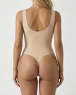 Square Neck Sculpting Bodysuit Millie Blue