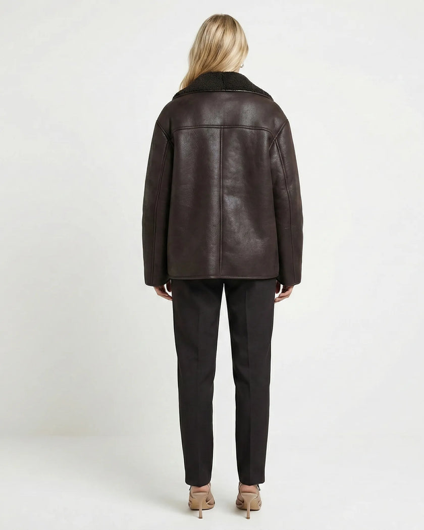 Victoria Leather Jacket Millie Blue