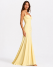 AMELIE LACE - UP MAXI DRESS - Millie Blue