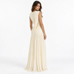 ARIANNA DRAPED V-NECK MAXI DRESS - Millie Blue