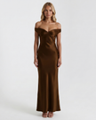 AURELIA OFF - SHOULDER GOWN - Millie Blue