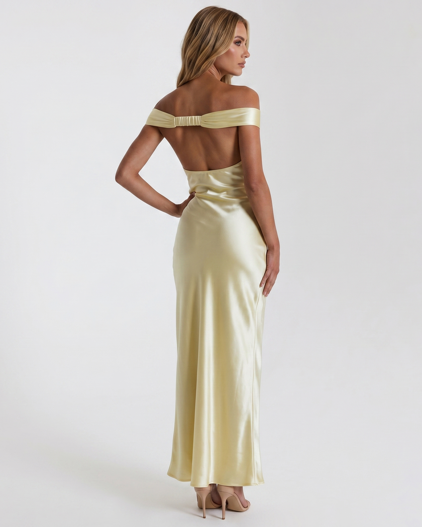 AURELIA OFF - SHOULDER GOWN - Millie Blue