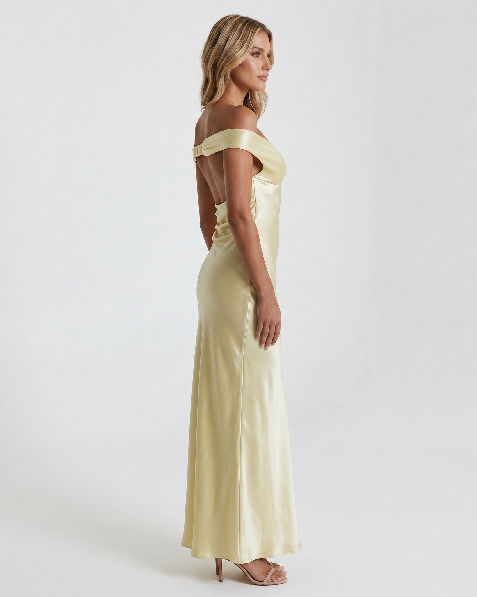 AURELIA OFF - SHOULDER GOWN - Millie Blue