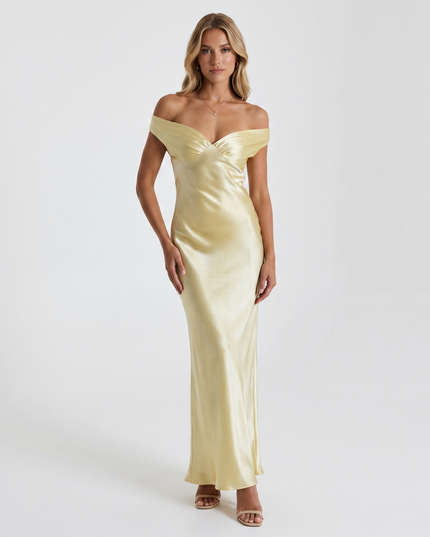 AURELIA OFF - SHOULDER GOWN - Millie Blue