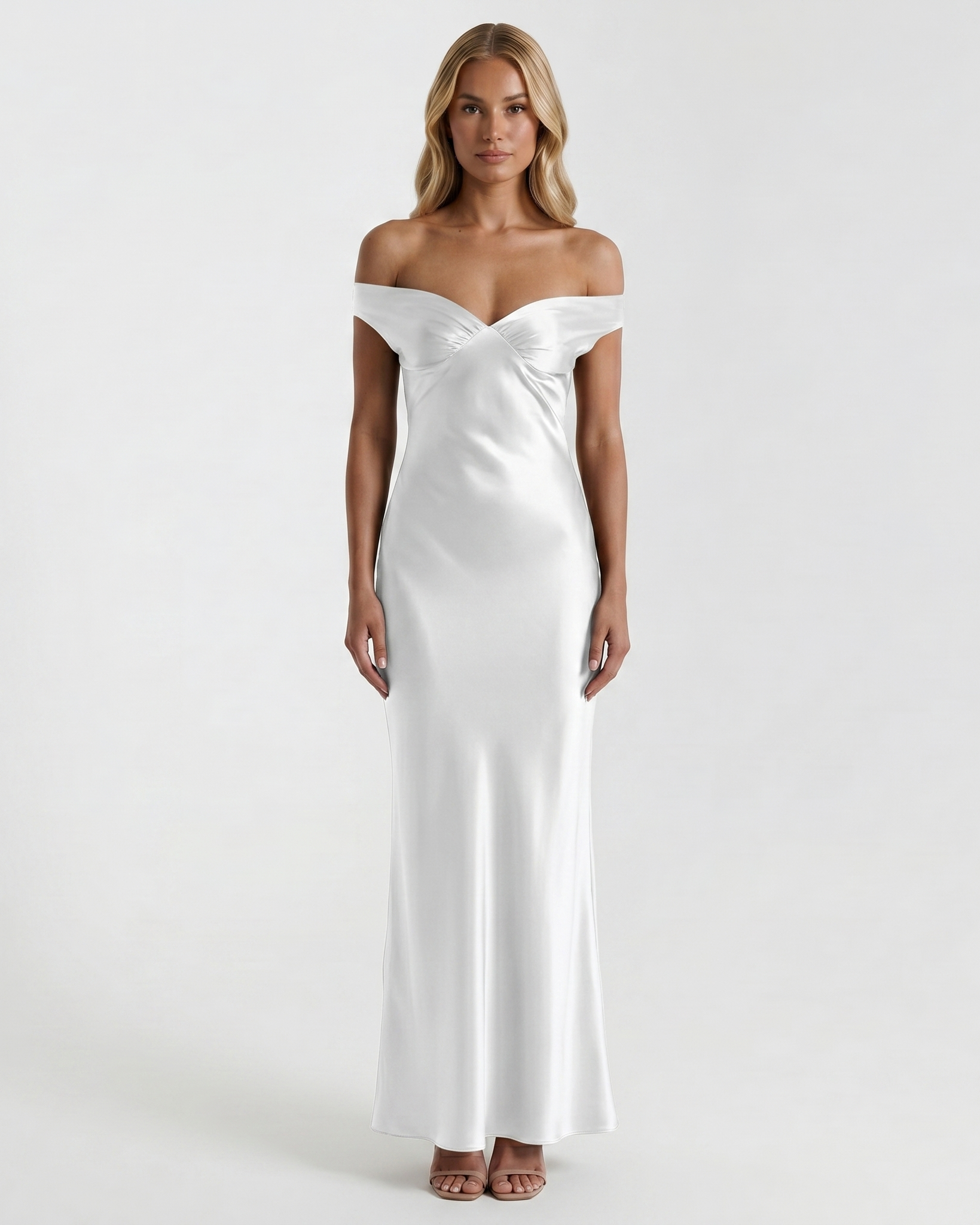 AURELIA OFF - SHOULDER GOWN - Millie Blue
