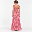 BLUSH FLORAL CORSET MAXI DRESS - Millie Blue
