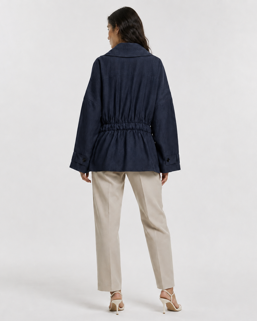 CELESTE BELTED JACKET - Millie Blue