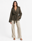 CELESTE BELTED JACKET - Millie Blue