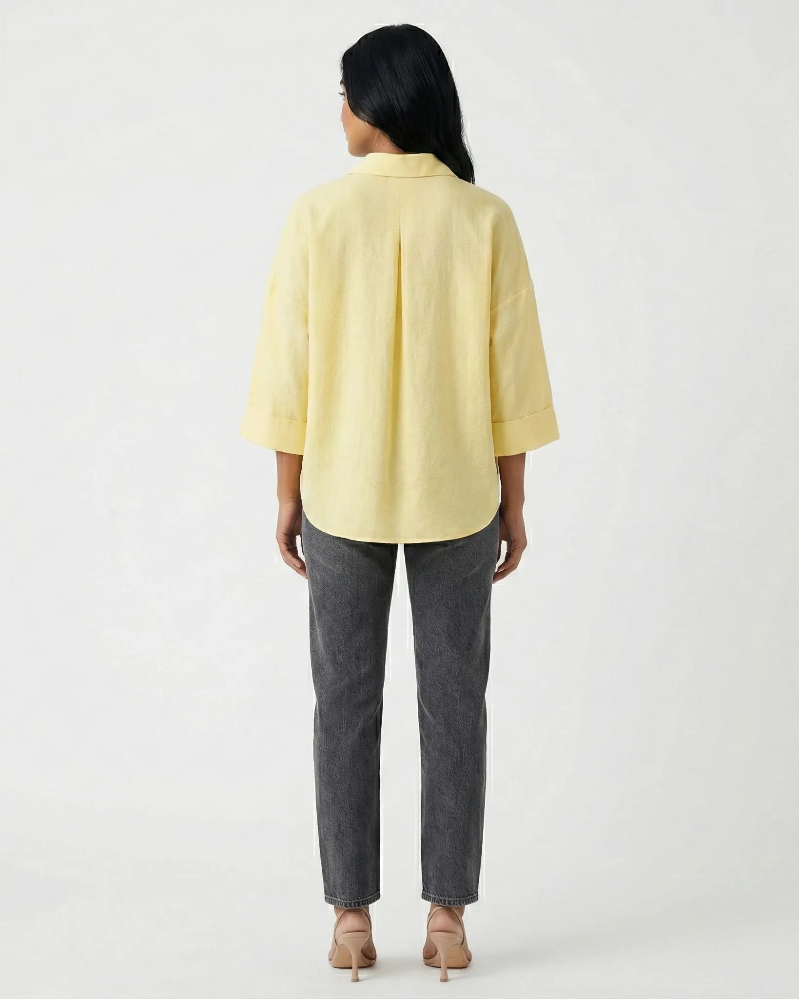 CLASSY YELLOW BLOUSE Millie Blue