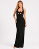 CLEO HALTER CUTOUT MAXI DRESS Black Millie Blue