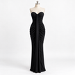 FLEUR SWEETHEART RUCHED MAXI DRESS - Millie Blue
