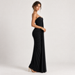 FLEUR SWEETHEART RUCHED MAXI DRESS - Millie Blue