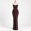 FLEUR SWEETHEART RUCHED MAXI DRESS - Millie Blue