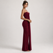 FLEUR SWEETHEART RUCHED MAXI DRESS - Millie Blue