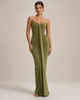 FLEUR SWEETHEART RUCHED MAXI DRESS - Millie Blue
