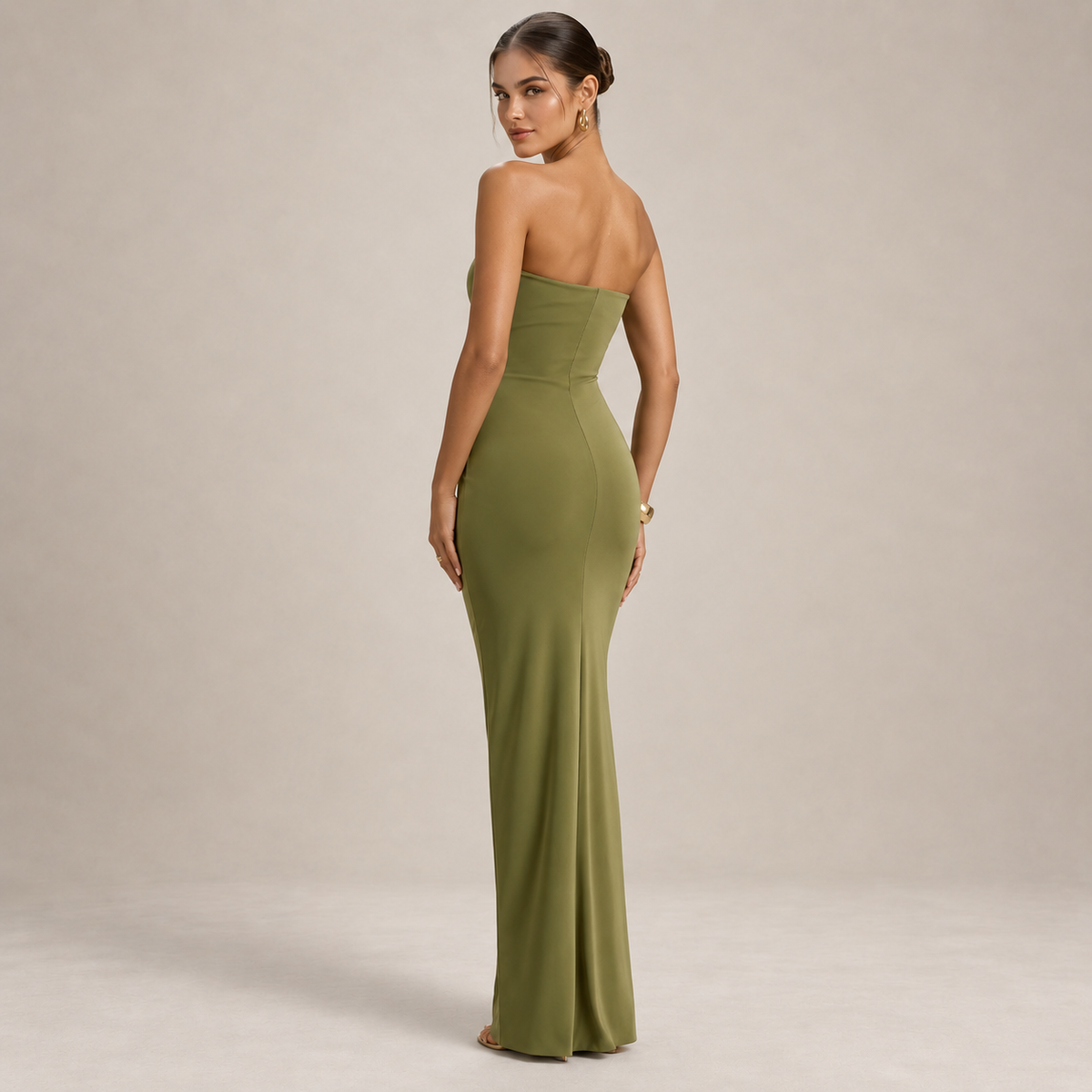 FLEUR SWEETHEART RUCHED MAXI DRESS - Millie Blue